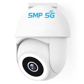 5MP 3K Outdoor Security Camera, Dual-Band WiFi Smart Cam with AI Motion Detection, Color Night Vision, Spotlight & Siren, Two-Way Talk