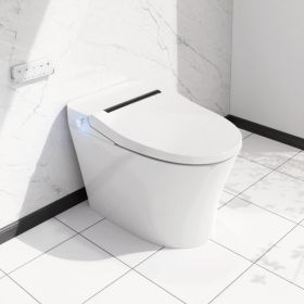 Luxury Smart Toilet with Bidet Built In, Bidet Toilet with Heated Seat, Elongated Japanese Toilet with Automatic Flush, Dryer, Night Light