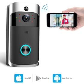 Smart Wireless WiFi Video Doorbell Phone Door Ring Intercom Security Camera Bell (Package: Doorbell Only)