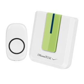 Wireless Doorbells Rings 1 Thousand FT Operating Range IP44 Waterproof Door Chime With 1 Plug Receiver Chimes 52 Melodies LED Indicator Bells For (Option: Aqua)